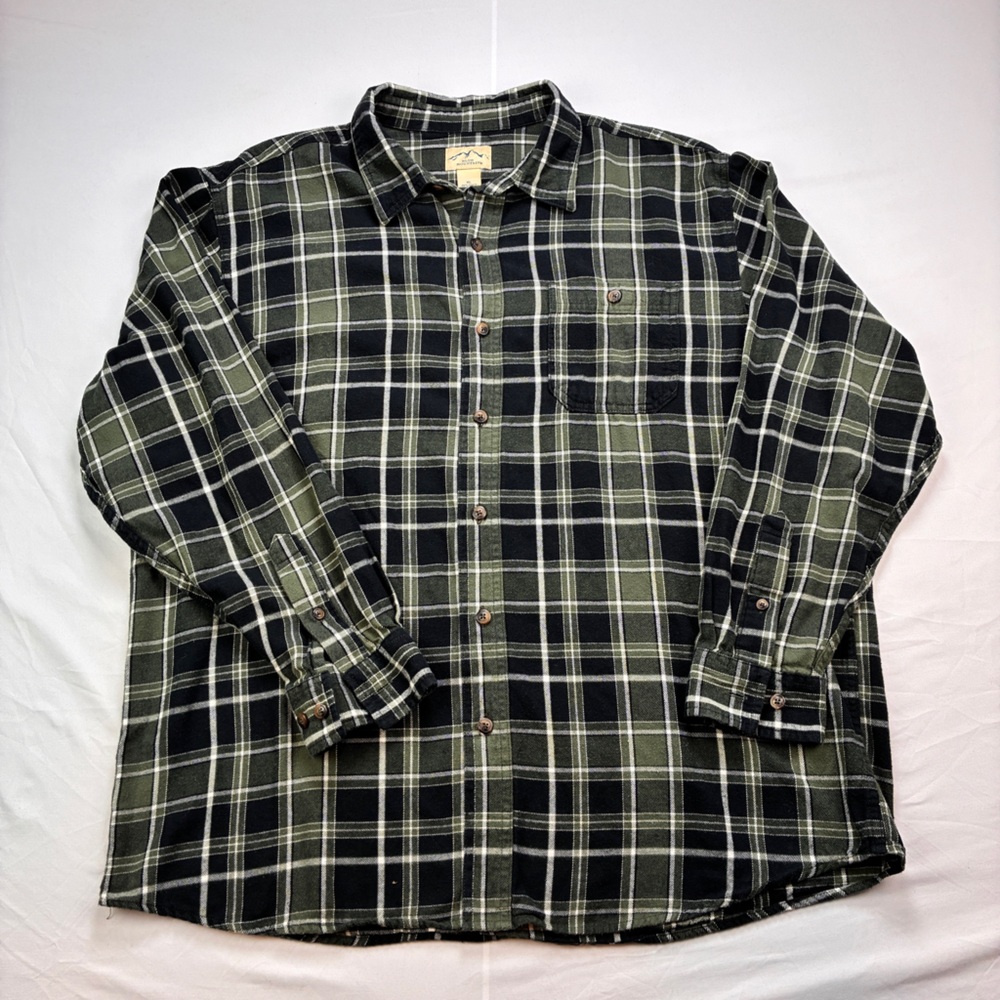 Blue Mountain Flannel Button Down Shirt